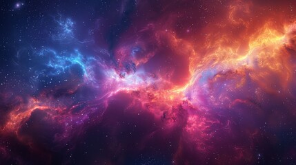 Fototapeta na wymiar Generate an image featuring a graphic interpretation of a nebula
