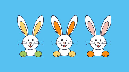 Easter Bunny Tails Vector Hop into Festive Delight with High Quality Graphics