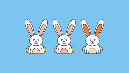 Easter Bunny Tails Vector Hop into Festive Delight with High Quality Graphics