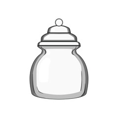 bee honey jar cartoon. pot sweet, hive cup, comb bowl bee honey jar sign. isolated symbol vector illustration