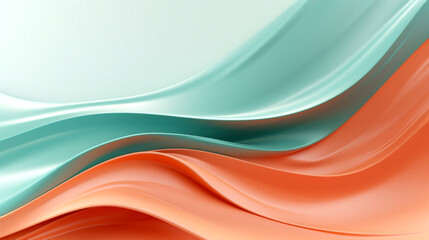 Obraz premium turquoise wave, coral waves, abstract, background, graphic design, dynamic