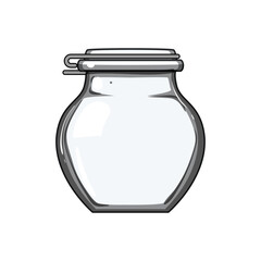 hive honey jar cartoon. cup comb, bowl dessert, nature realistic hive honey jar sign. isolated symbol vector illustration