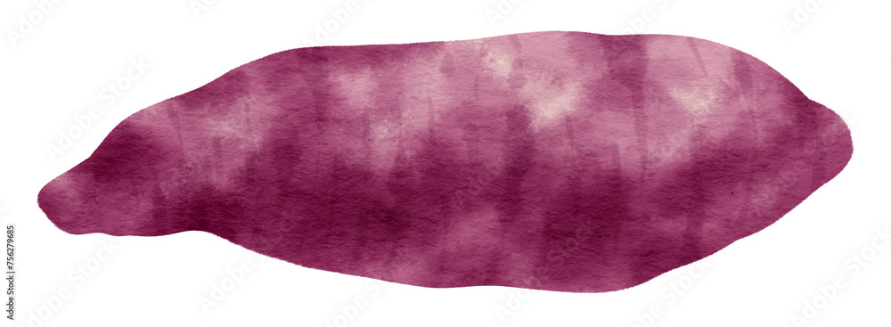 Sticker Sweet potato watercolor illustration