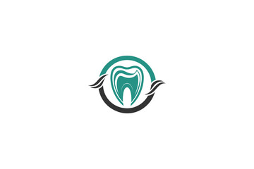 Obraz premium modern abstract dental logo
