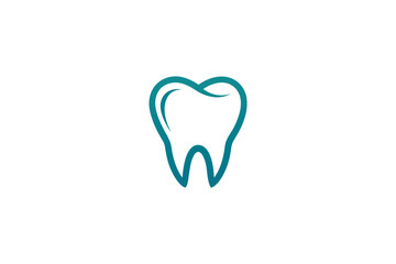 simple line art dental logo template