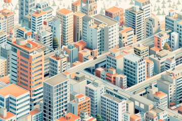 Detailed city miniatures