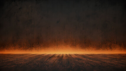 Fototapeta premium dark brown orange , a rough abstract retro vibe background template or spray texture color gradient shine bright light and glow , grainy noise grungy empty space