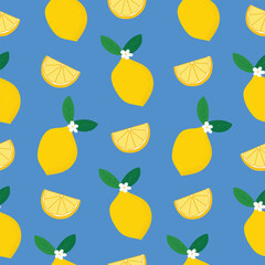 seamless pattern with lemons hand drawn vector illustration for decorate invitation greeting birthday party celebration wedding card poster banner textile wallpaper paper wrap background