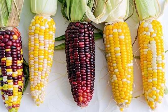 several corn on the cob