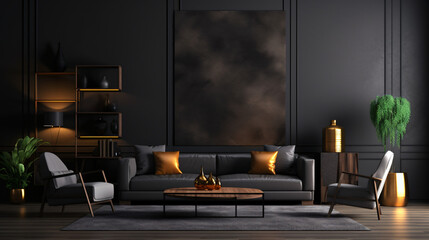 Modern luxury living room interior background living room