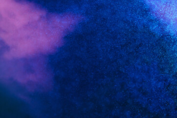 cosmic dust blue abstract background