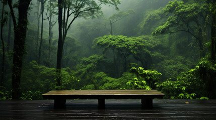 Monsoon rainforest full of green nature  - obrazy, fototapety, plakaty