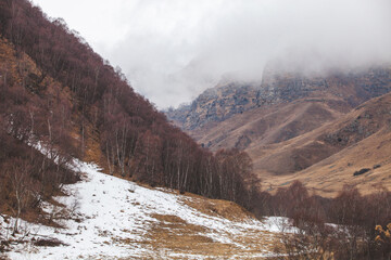 Karachay-Cherkessia, Russia. Caucasus Mountains landscape - 756289487