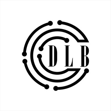 DLB letter design. DLB letter technology logo design on white background. DLB Monogram logo design for entrepreneur and business