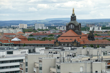 Panoramic view of Dresden Neustadt