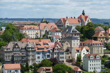 Obraz premium Panoramic view of Meissen old town