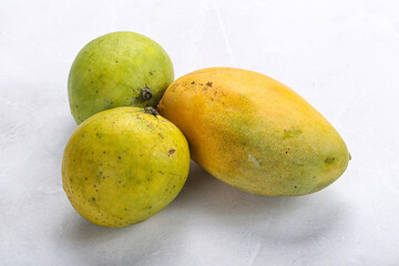 Fresh sweet and juicy mango heap