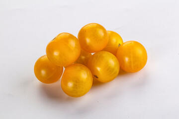 Ripe tasty yellow cherry tomato