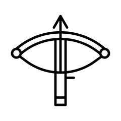 Crossow line icon