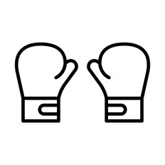 Boxing line icon
