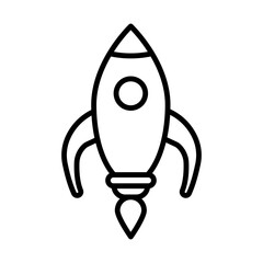 Spaceship line icon