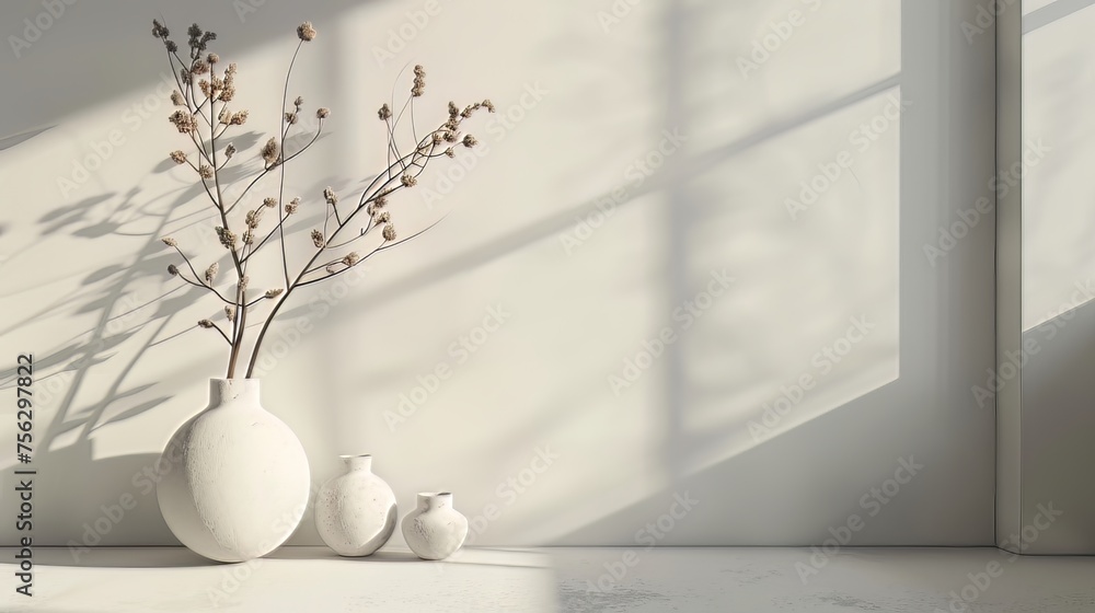 Wall mural Minimalist Composition: Highlight objects by creating simple and clean compositions. 