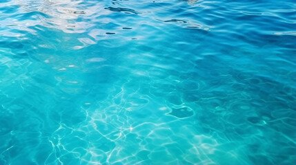 Fototapeta na wymiar beautiful turquoise natural water surface of lagoon
