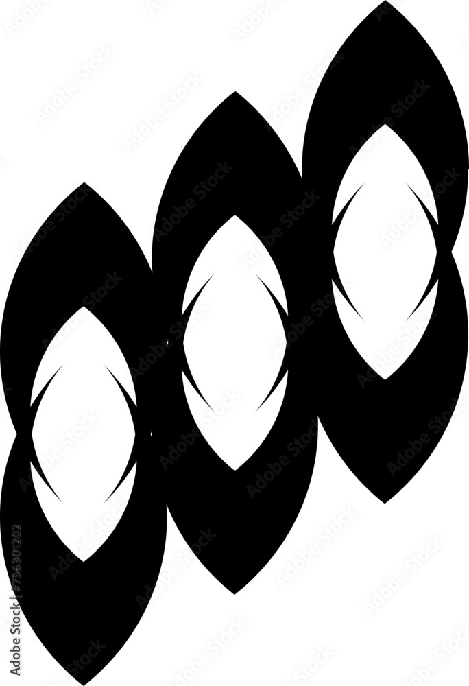 Poster abstract vector shape object geometric pattern