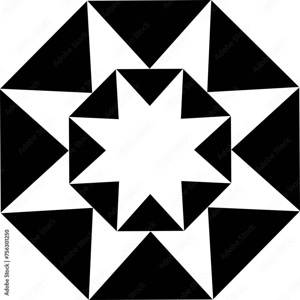 Poster abstract vector shape object geometric pattern