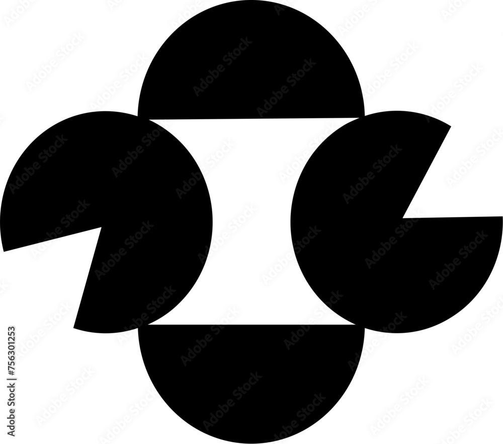Poster abstract vector shape object geometric pattern