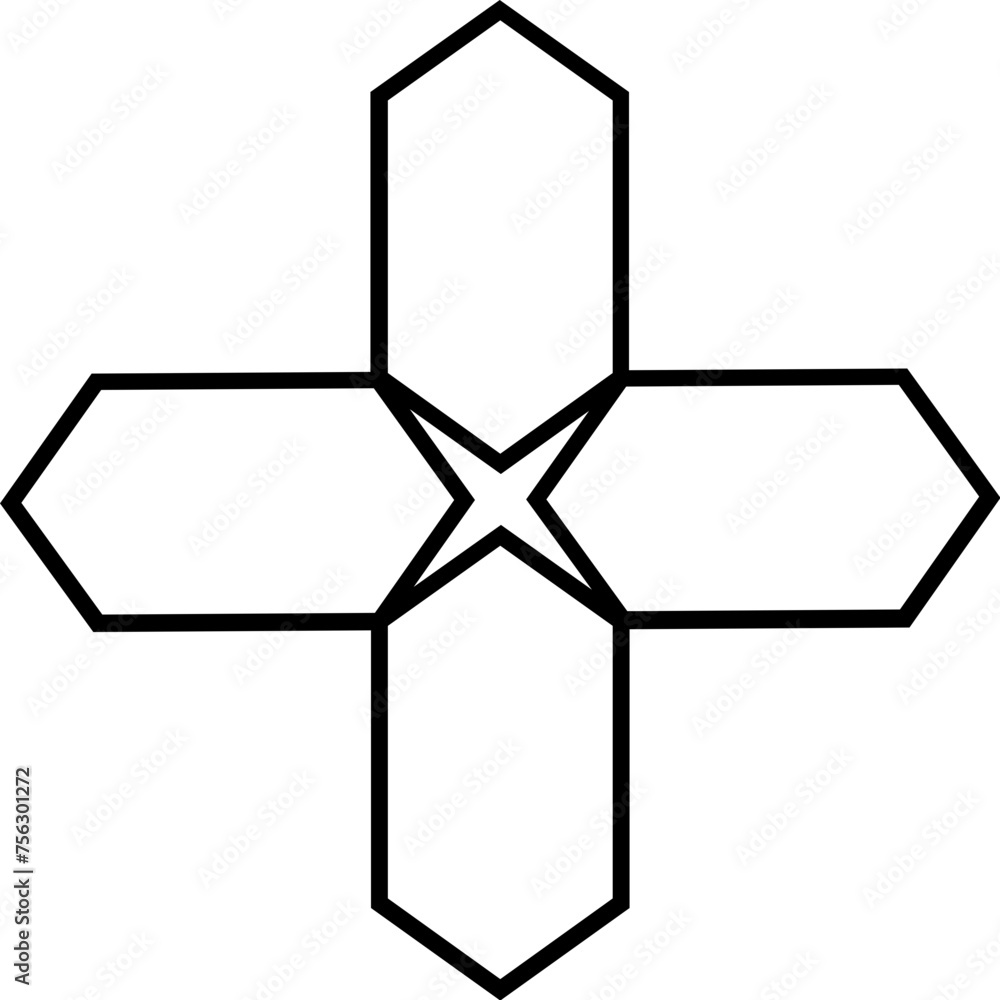 Poster abstract vector shape object geometric pattern