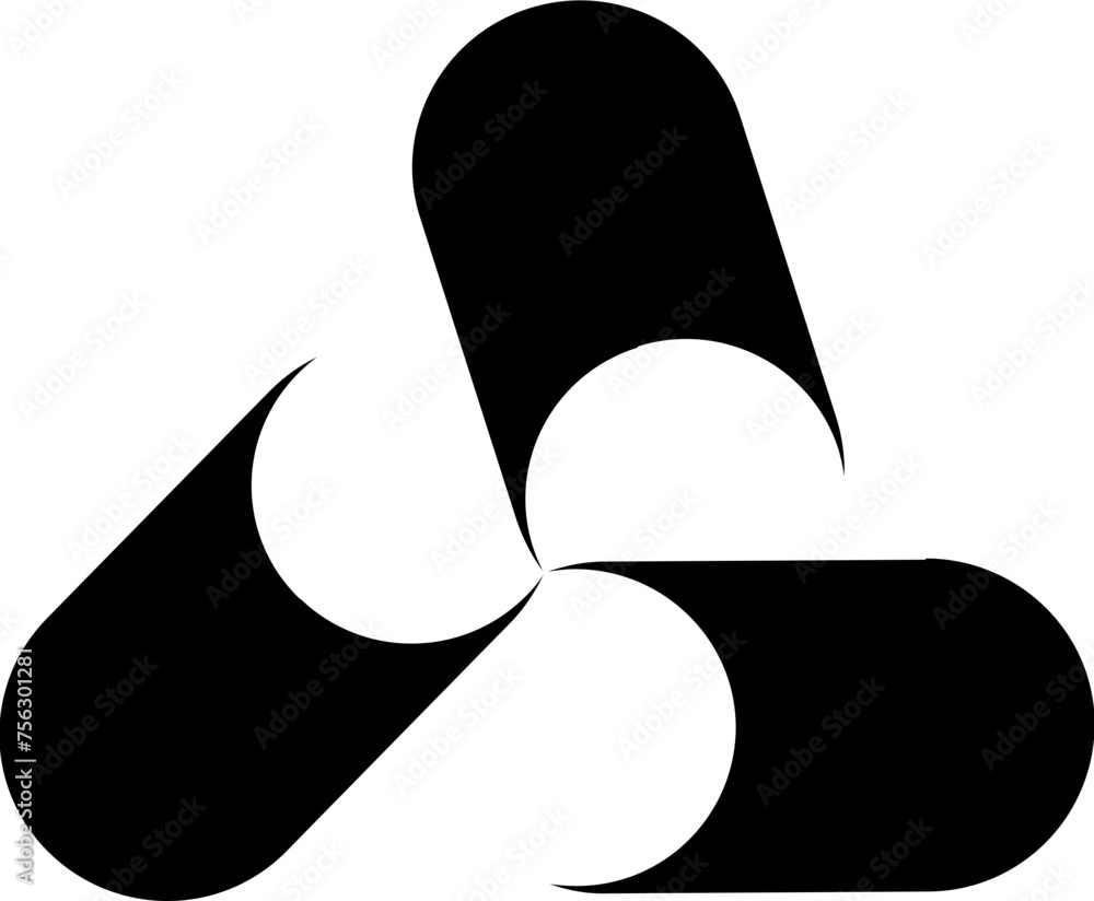 Poster abstract vector shape object geometric pattern