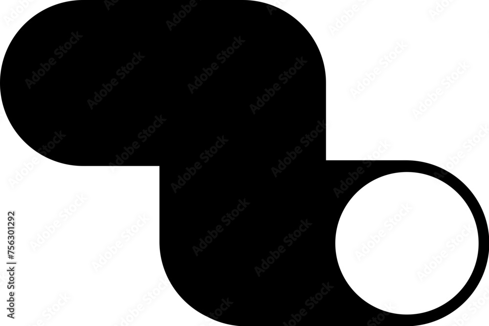 Poster abstract vector shape object geometric pattern