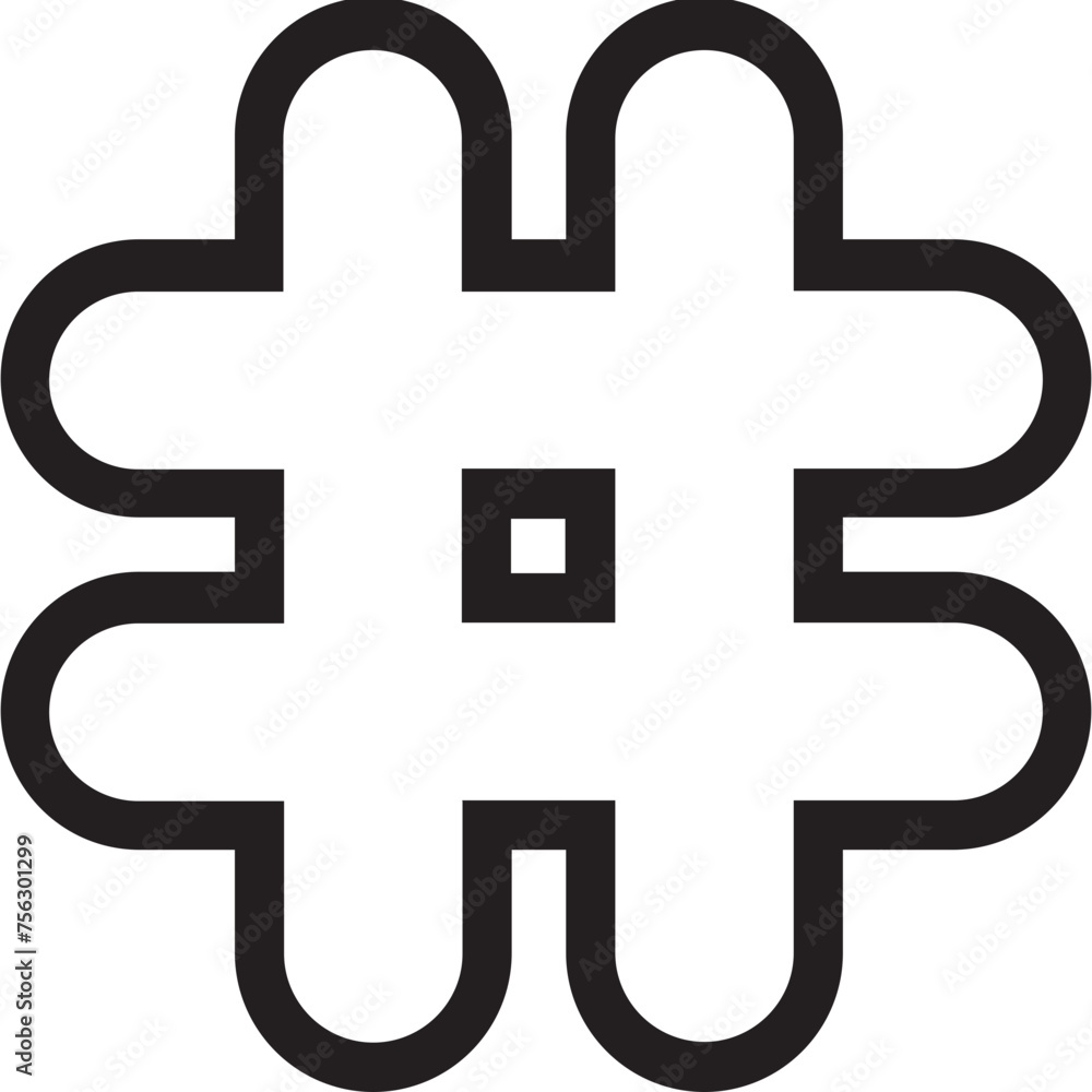 Poster abstract vector shape object geometric pattern