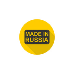 Made in Russia icon isolated on transparent background