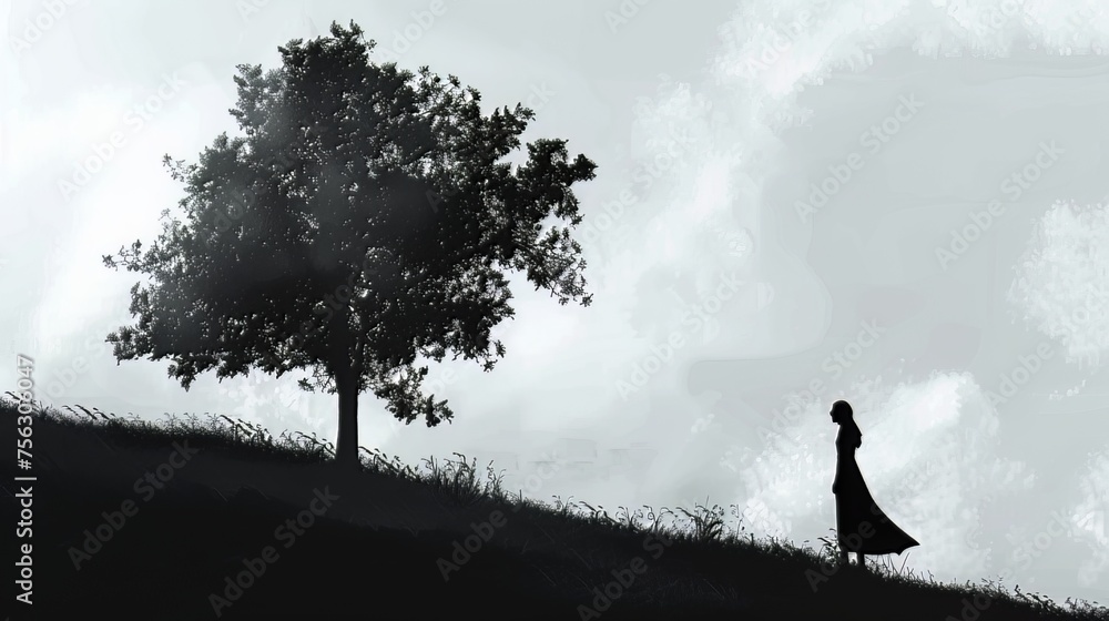 Poster negative space: experiment with negative space by leaving empty areas around your main subject. nega