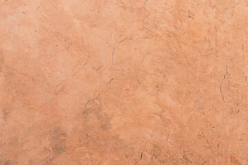 Brown ground surface. Close-up natural background. soil surface top view