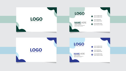 Simple Business Card design with 2 colors