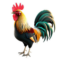 Fototapeta premium rooster isolated on white