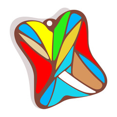 Elegant decoration, pendant, keychain with an exquisite pattern.