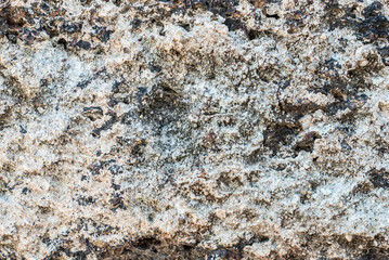 Ruins and old ancient walls, porous stone texture