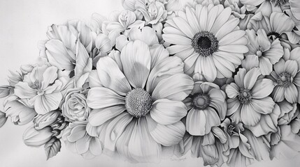 Flower Power A Bouquet of White Daisies for a Monthly Celebration Generative AI