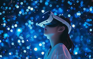 VR-Enthusiasts' Night Out A Glowing, VR-Enhanced Experience Generative AI