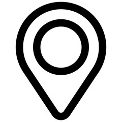 Location. Editable stroke vector icon.
