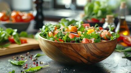 Fresh spring salad