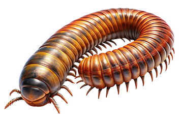 millipede on a transparent background