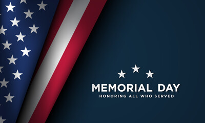 Memorial Day Background Design.
