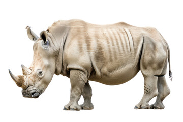 Big white rhino in Africa