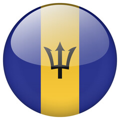 Barbados flag button.