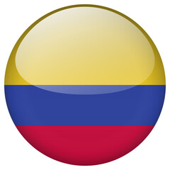 Colombia flag button.
